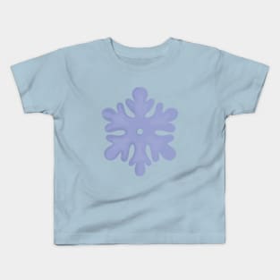 Blue Snowflake Kids T-Shirt